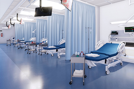 Cloth for medical partition curtain